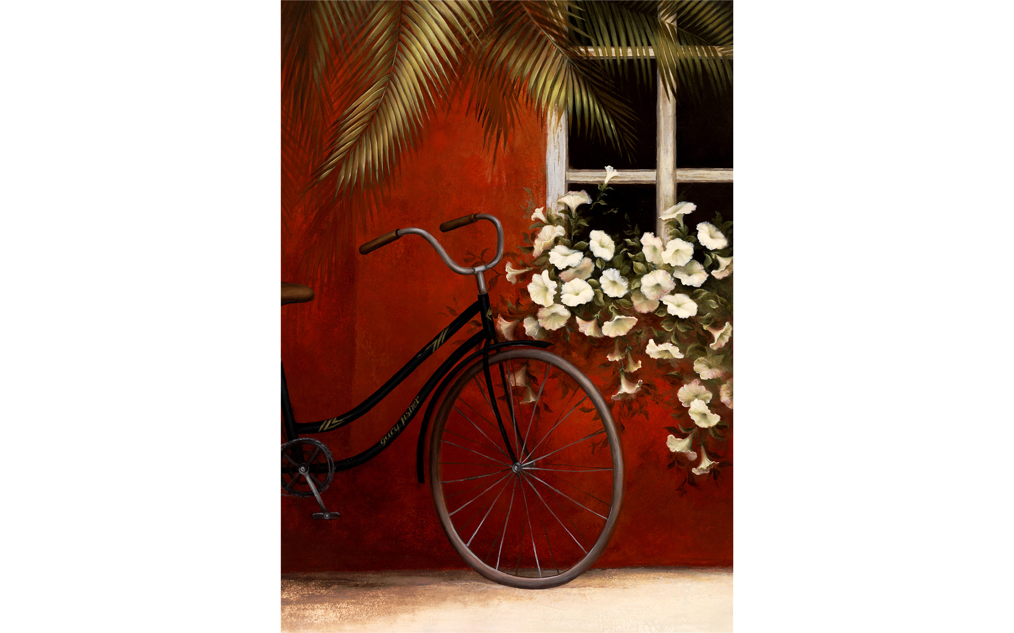 Bike on Red Wall