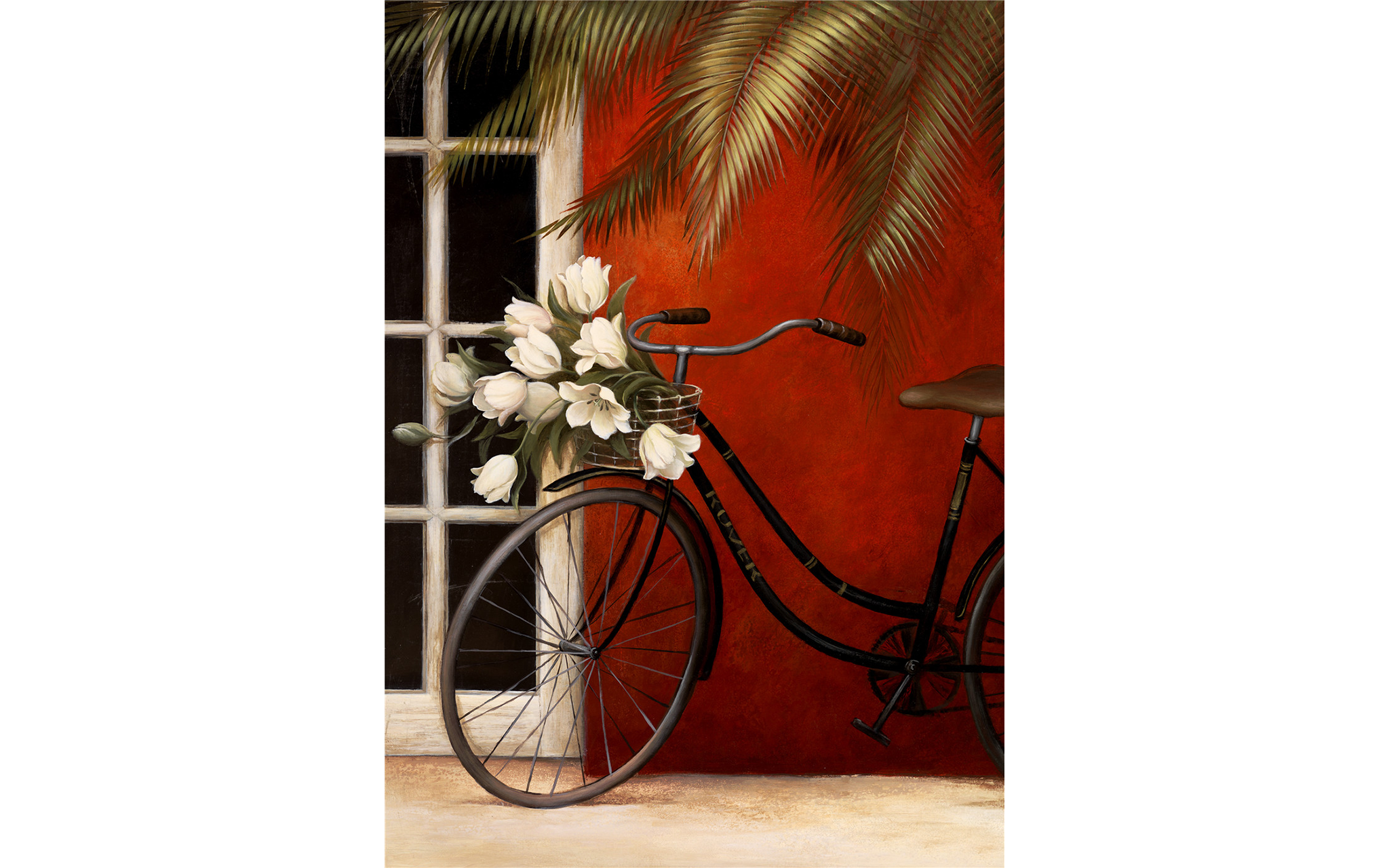 Bike on Red Wall