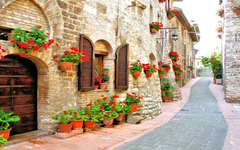 Quaint Brick House in Narrow Alley