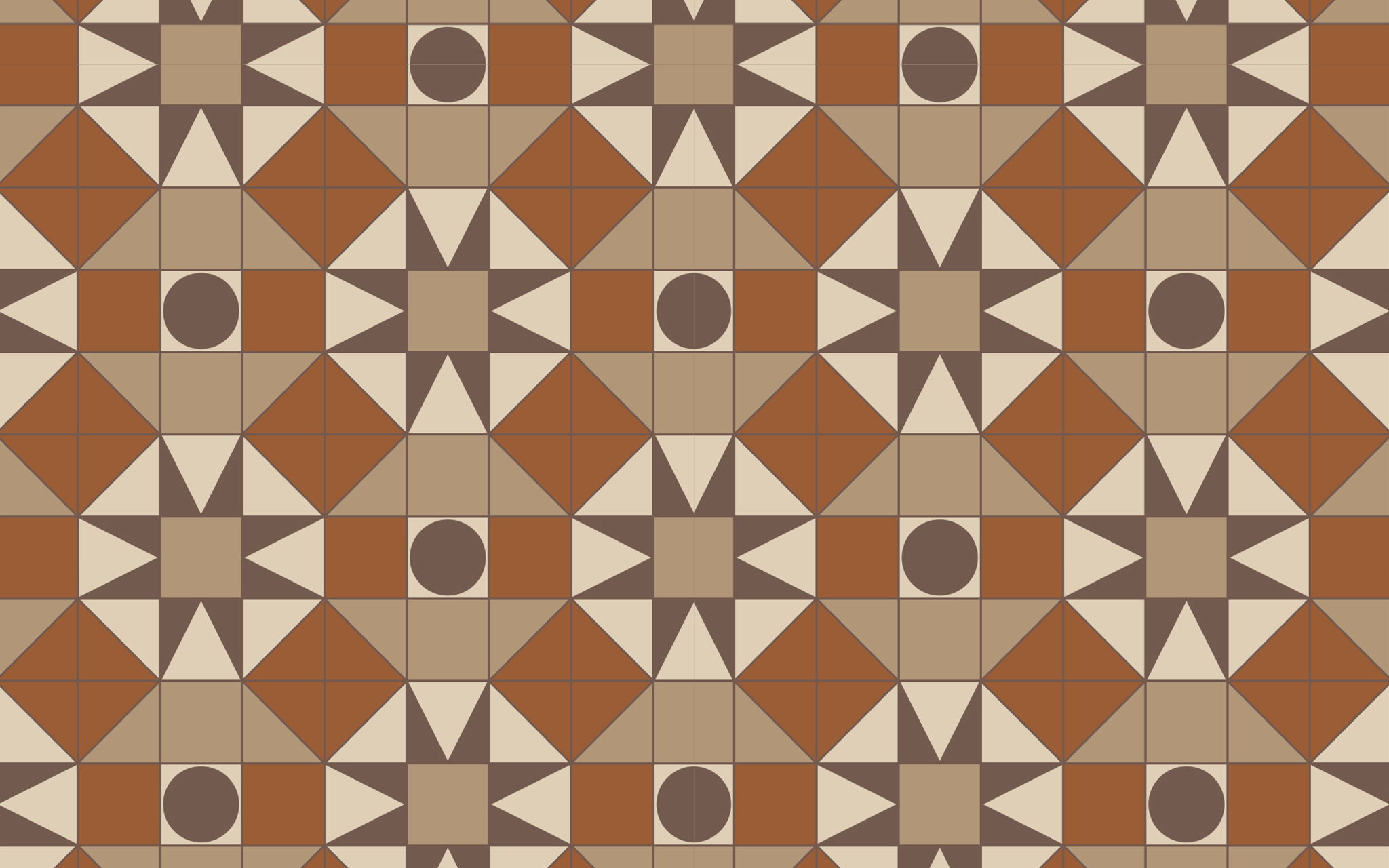 Ethnic Theme Pattern Khaki/Brown BG Seamless