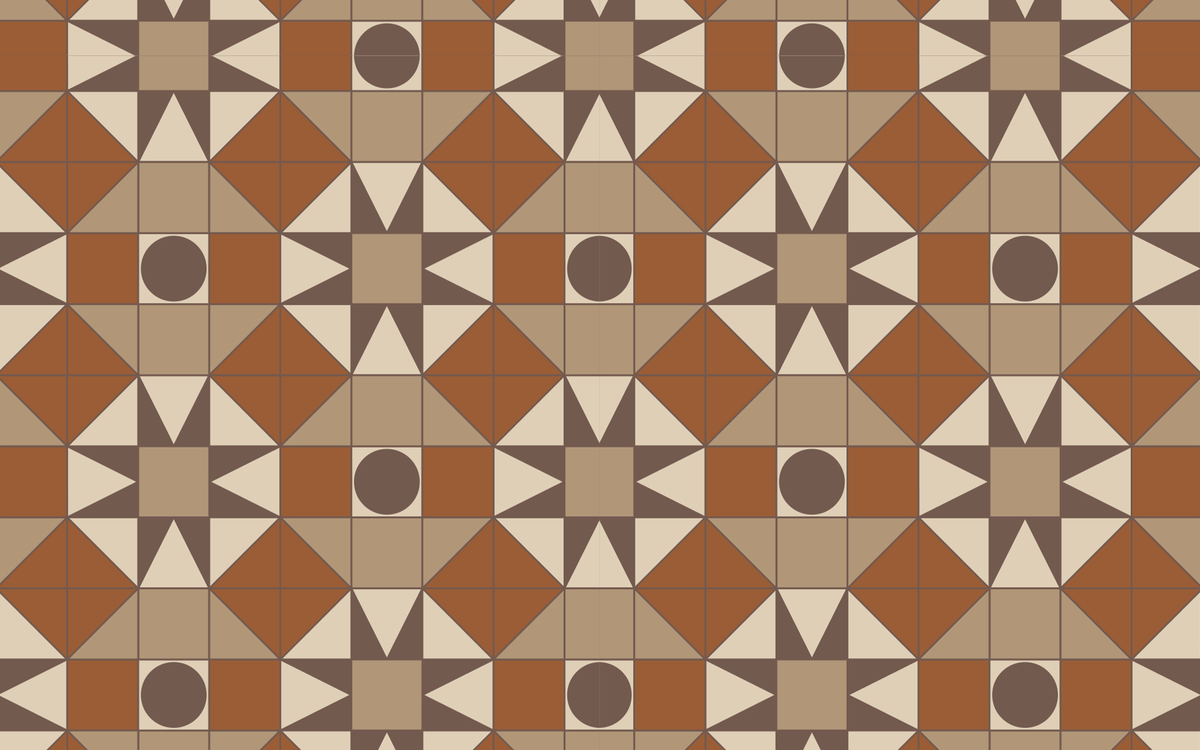 Ethnic Theme Pattern Khaki/Brown BG Seamless