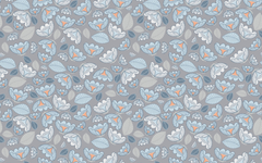 Floral Gray Pattern Seamless
