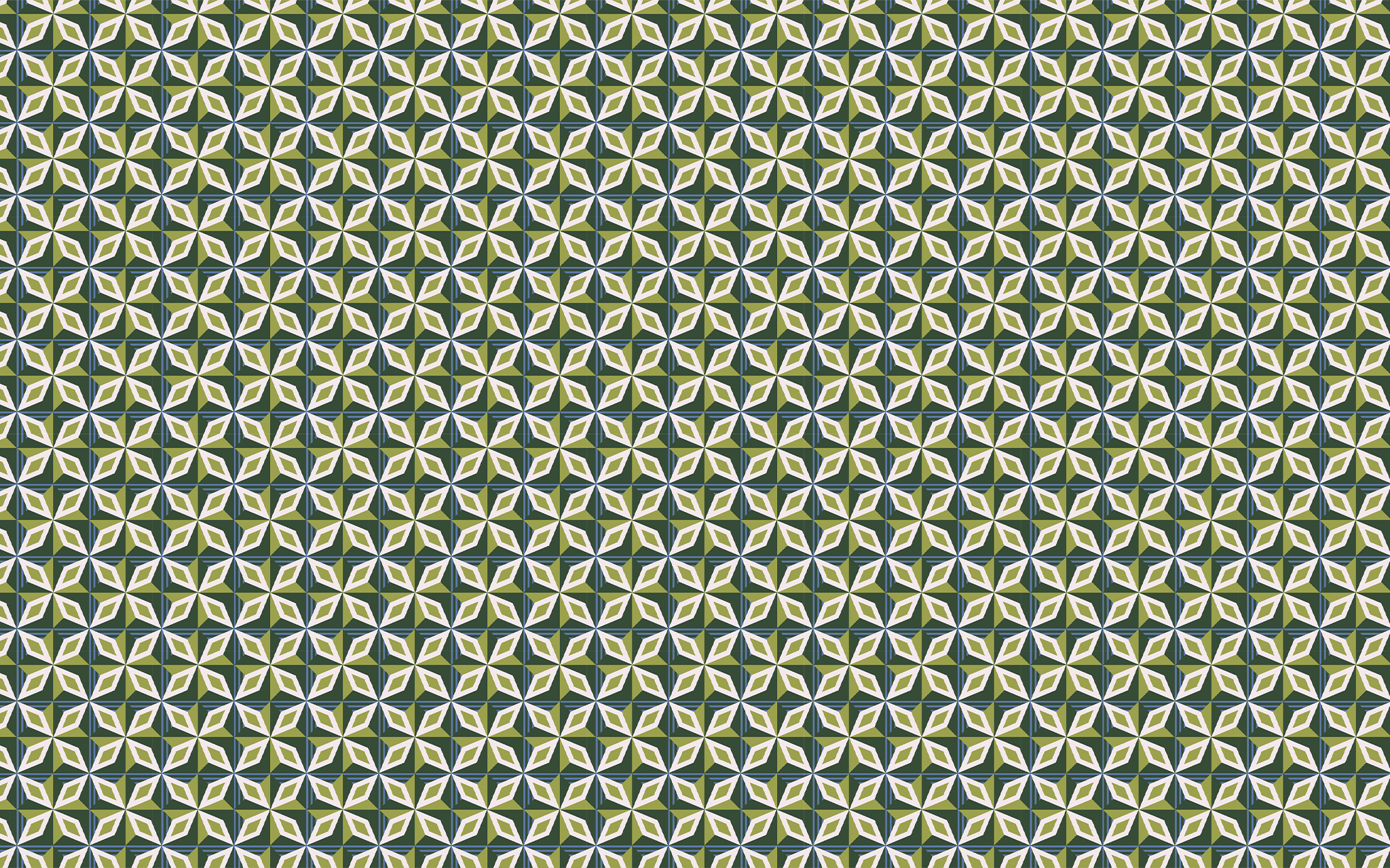 Geo Polygon Green BG Seamless