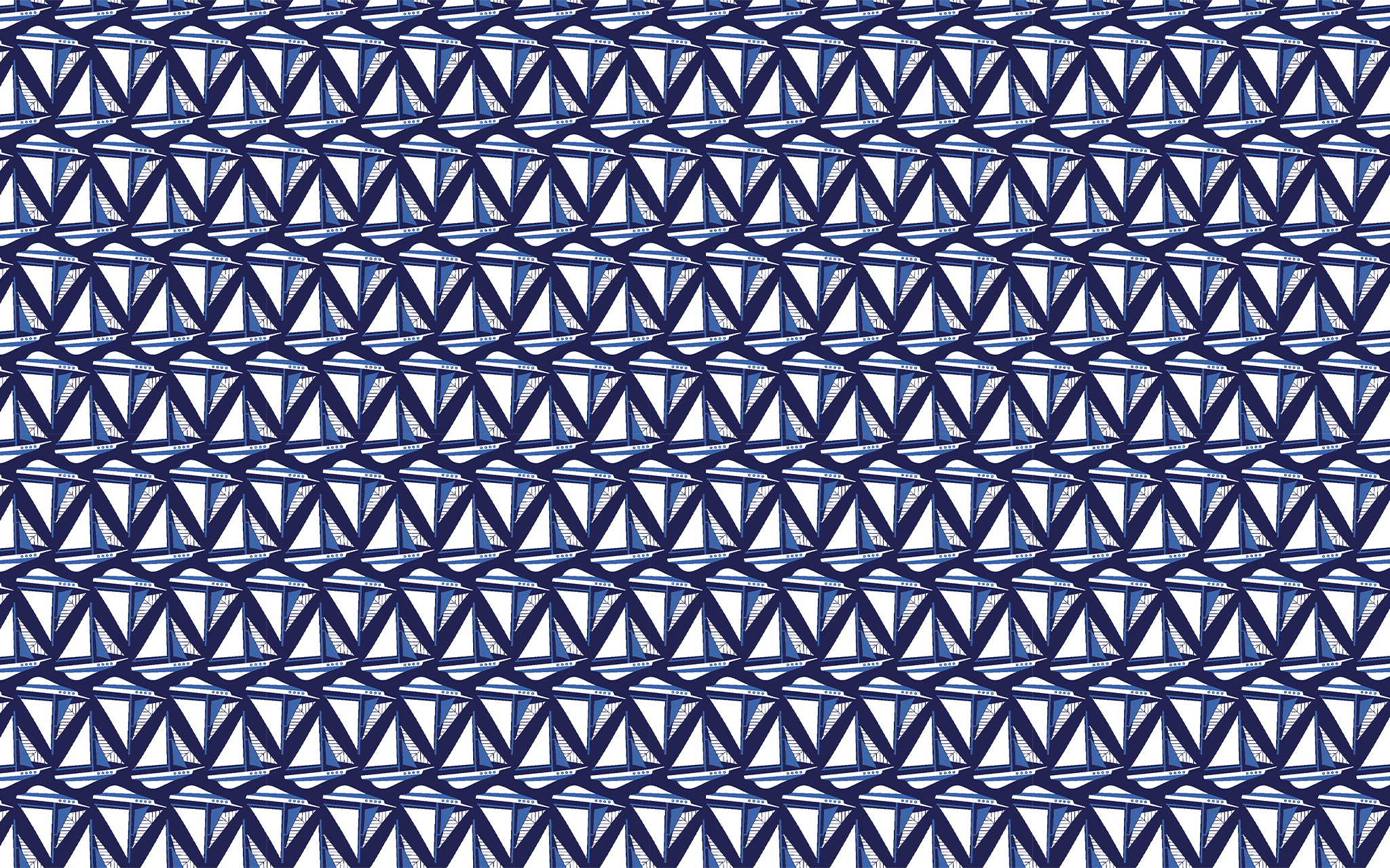 Geo Abstract Blue and White Pattern/Seamless