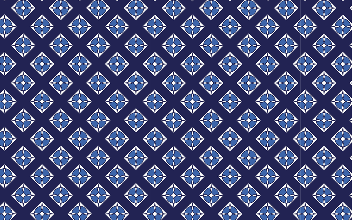 Geometric Pattern Blue BG