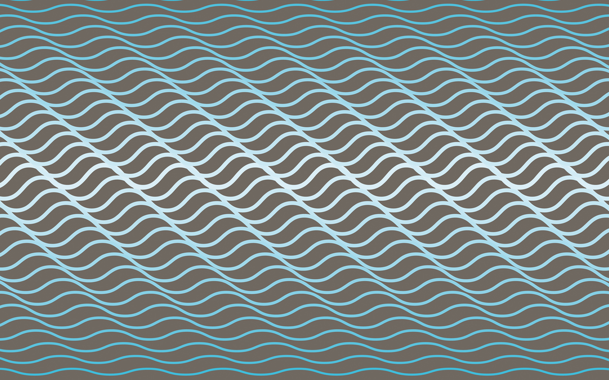 Gradient Waves Pattern Gray BG Seamless