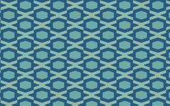 Hexagon-Like Shape Pattern Striped Blue BG Seamless