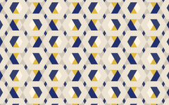 Hexagonal Blue-Yellow BG Seamless
