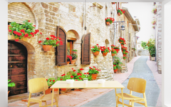 Quaint Brick House in Narrow Alley