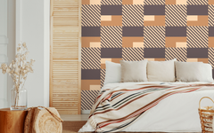 Rectangles and Diagonal Lines Pattern BG Seamless