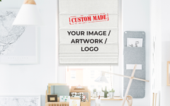 Personalized Custom Your Image/Logo Print Window Roman Shade