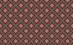 Round Chain Link Pattern Rose Pink BG Seamless