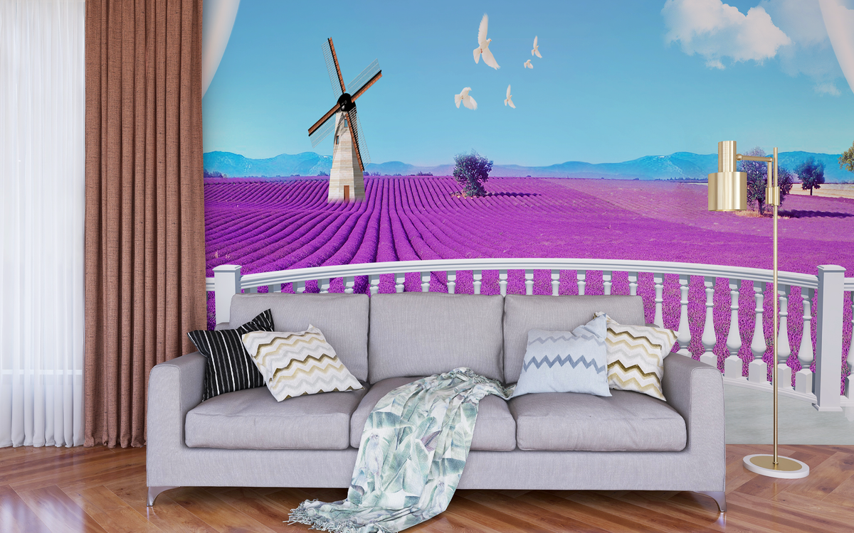 Lavender Field View